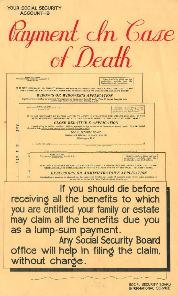 old poster re: death benefits