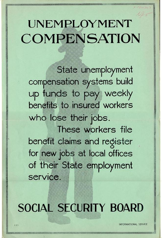 green poster on employment service