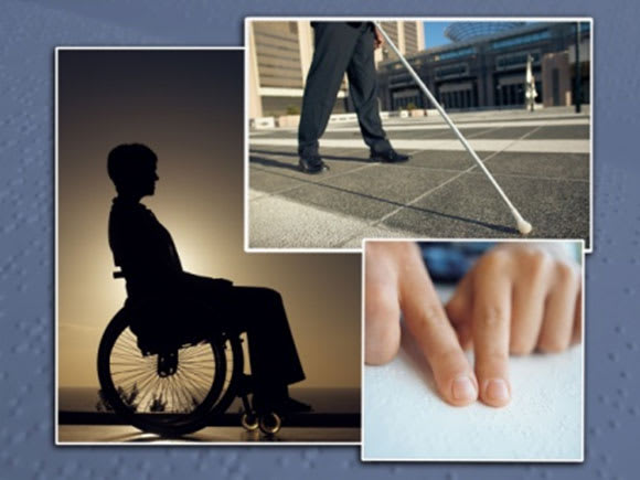People will different types of disabilities